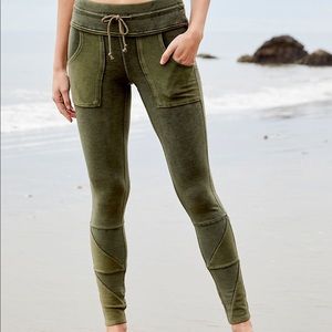 Free People Kyoto High Rise Leggings Army M